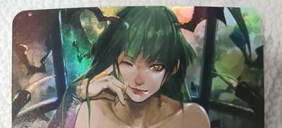 花开卡拍第43期（10月19号周日截拍，品控勿拍!!!拍品不寄存，运费5元，自制卡难免瑕疵，可能存在轻微撞角爆边等出厂瑕疵，品控介意勿拍！） - 特藏艺术 恶魔战士 莫莉卡 彩闪1张