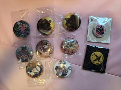 夜之极第三十三期 （10月18日周六晚9点截拍，欢迎竞拍） - 昆仑万象 三国英雄汇 吧唧8个+卡游2个 吧唧