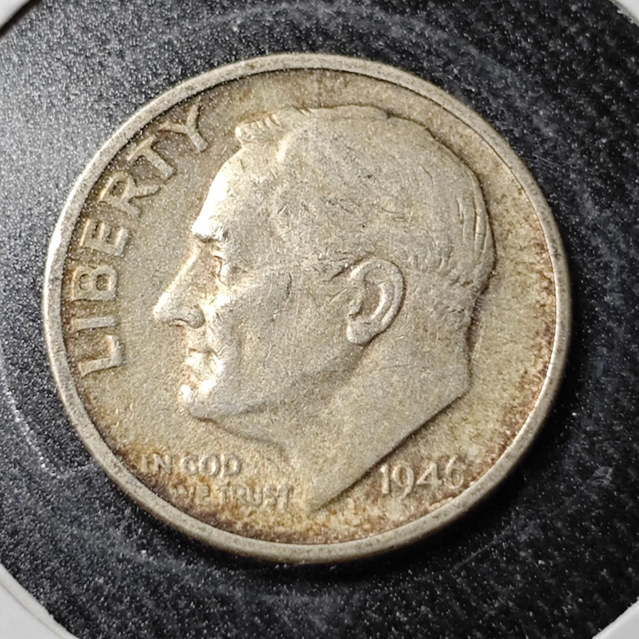 KK钱币收藏小铺  （套币 批量/好品散币 银币）专场  2月预留时间 周末发货   1964美国10分银币