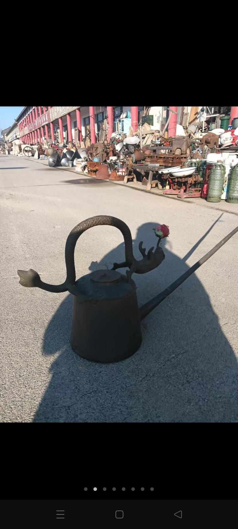下乡收到铜长嘴壶，品相如图，尺寸大