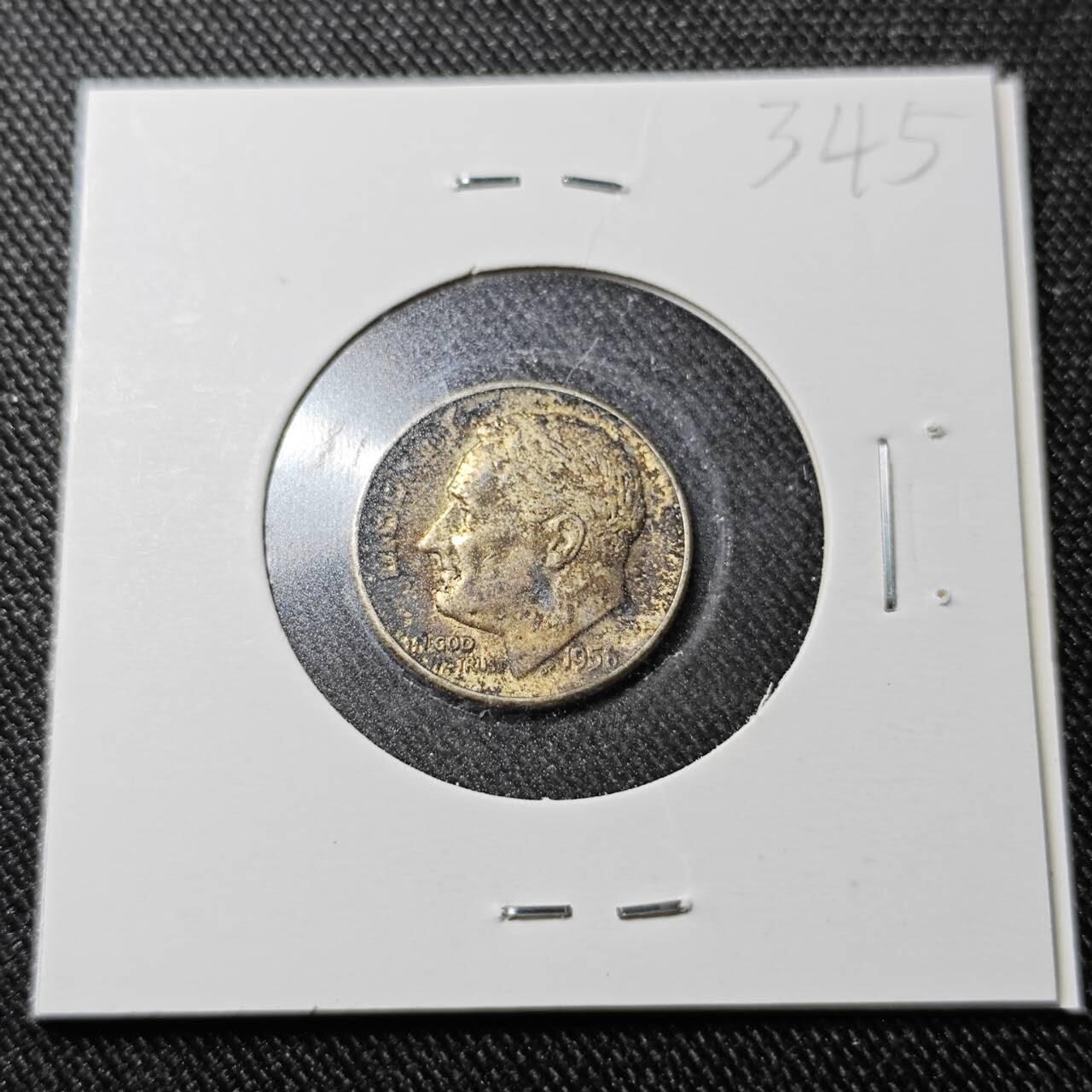 KK钱币收藏小铺  （套币 批量/好品散币 银币）专场  2月预留时间 周末发货   1956美国10分银币