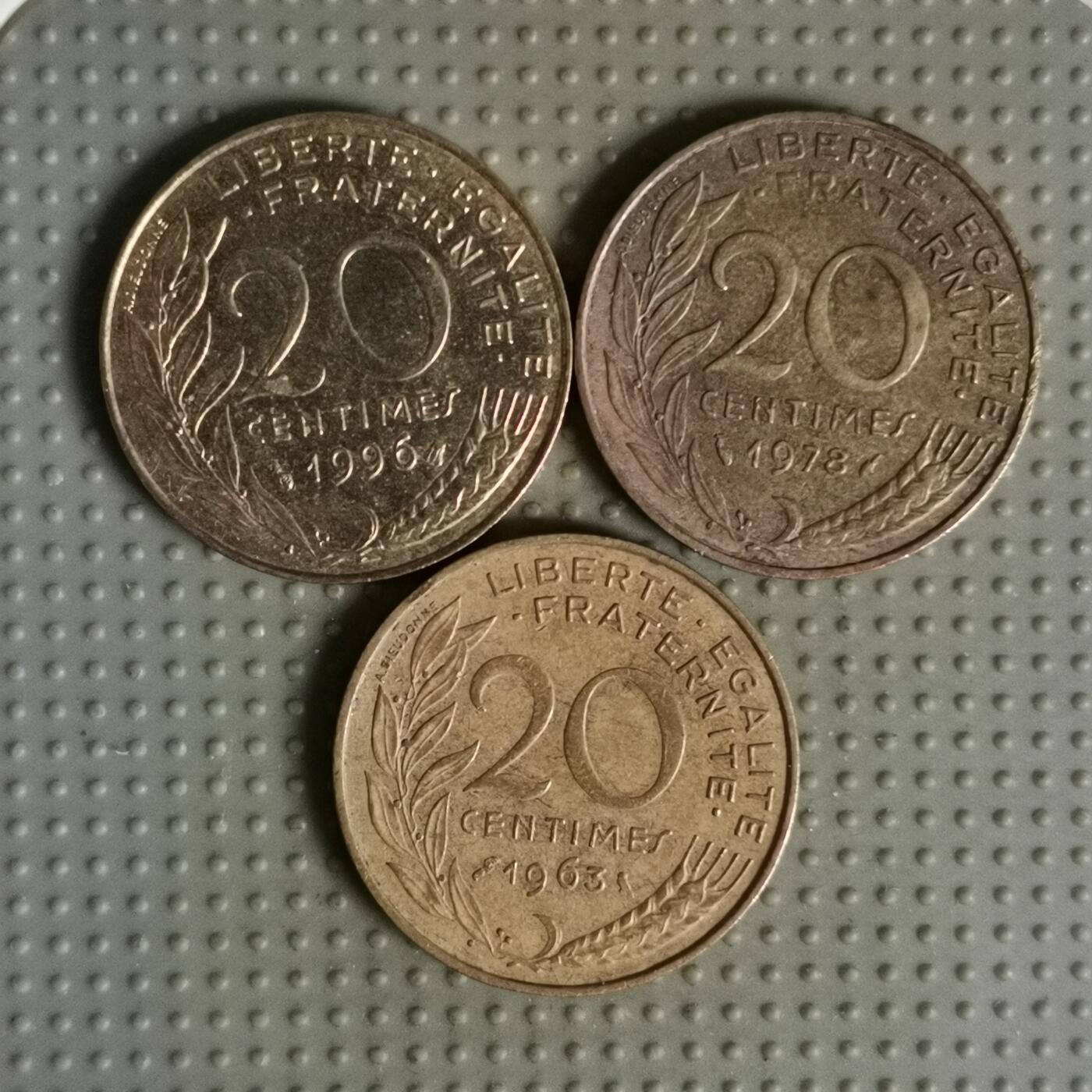2025年第103场各国散币拍卖（总第103场） 法国20生丁3枚