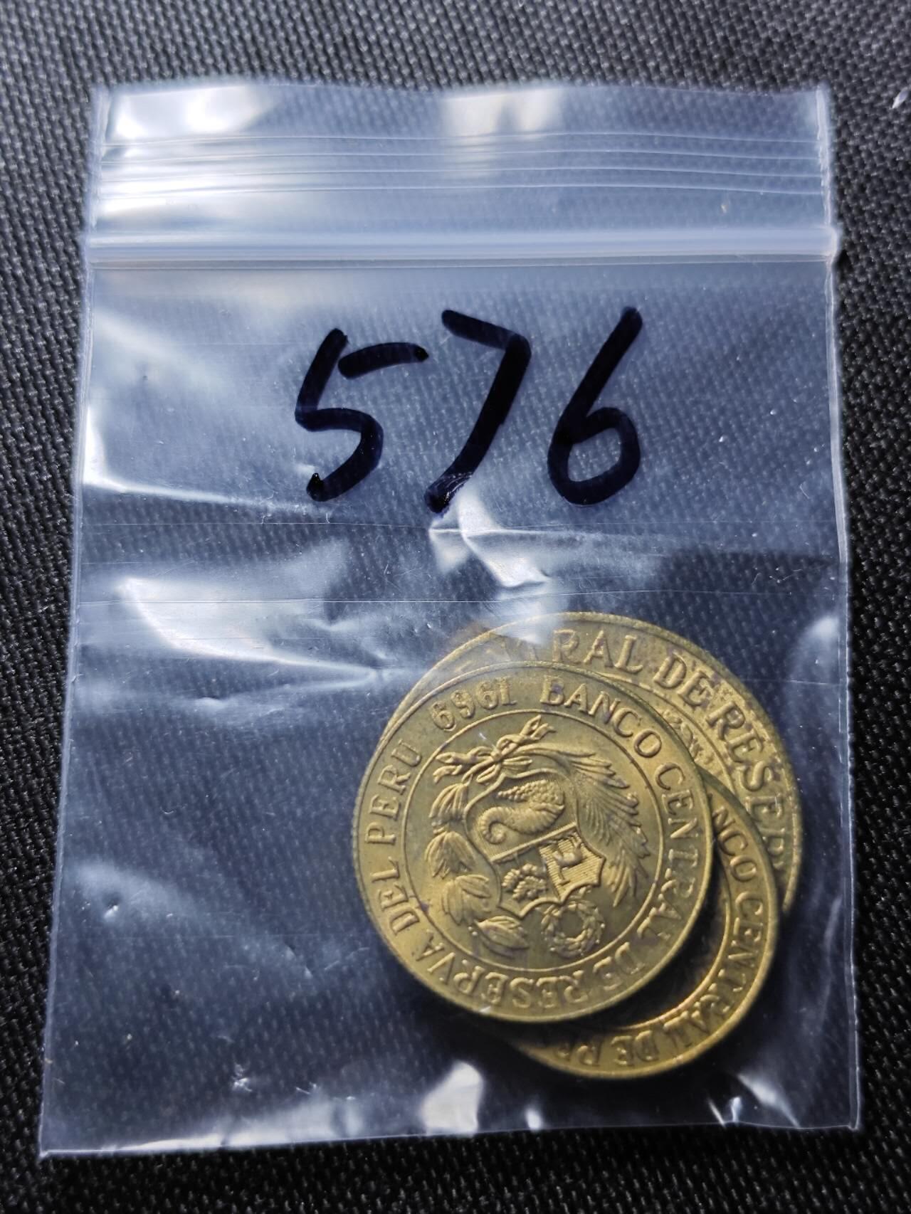 KK钱币收藏小铺  （套币 批量/好品散币 银币）专场  2月预留时间 周末发货  1968/1969秘鲁好品铜币一组 带羊驼铜币！