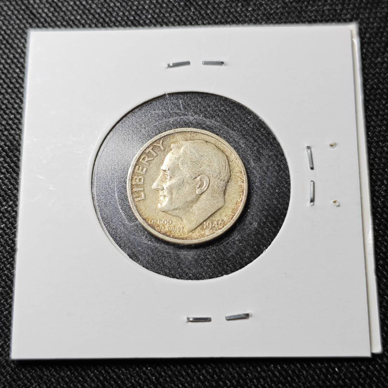KK钱币收藏小铺  （套币 批量/好品散币 银币）专场  2月预留时间 周末发货   1964美国10分银币