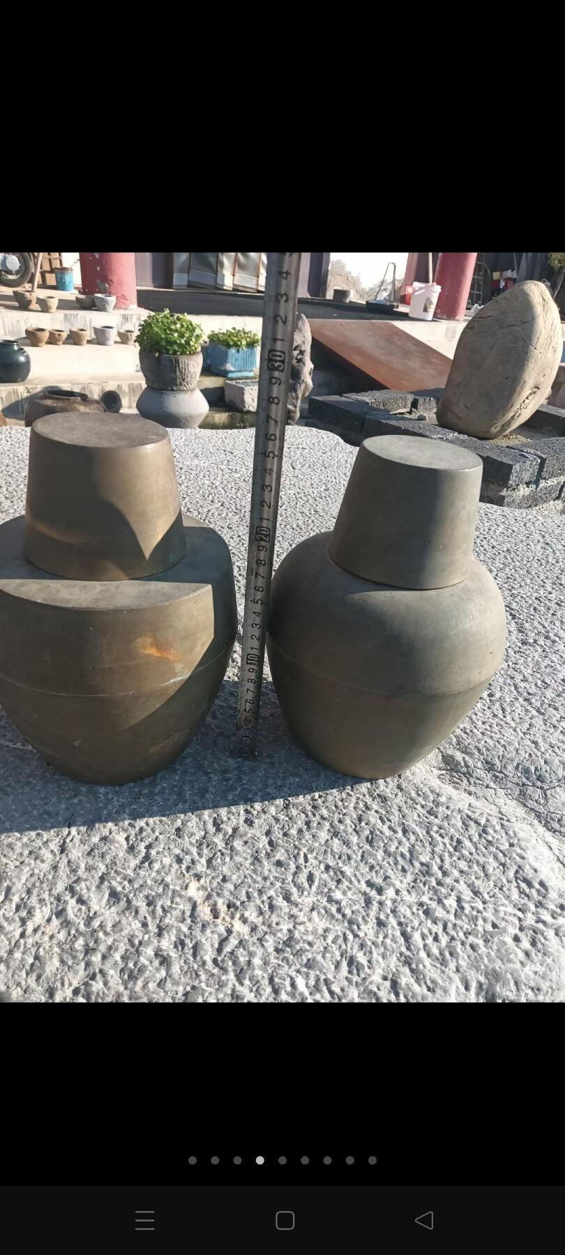 铜的大尺寸茶叶罐，品相如图正常使用