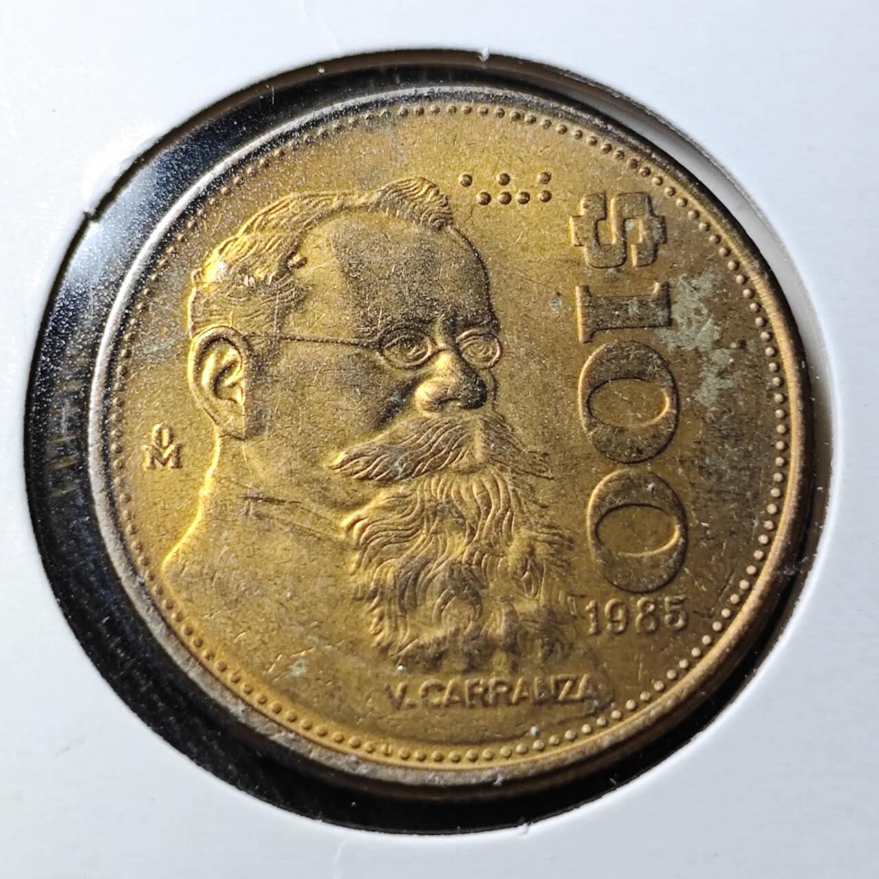 KK钱币收藏小铺  （套币 批量/好品散币 银币）专场  2月预留时间 周末发货  1985墨西哥100比索 好品