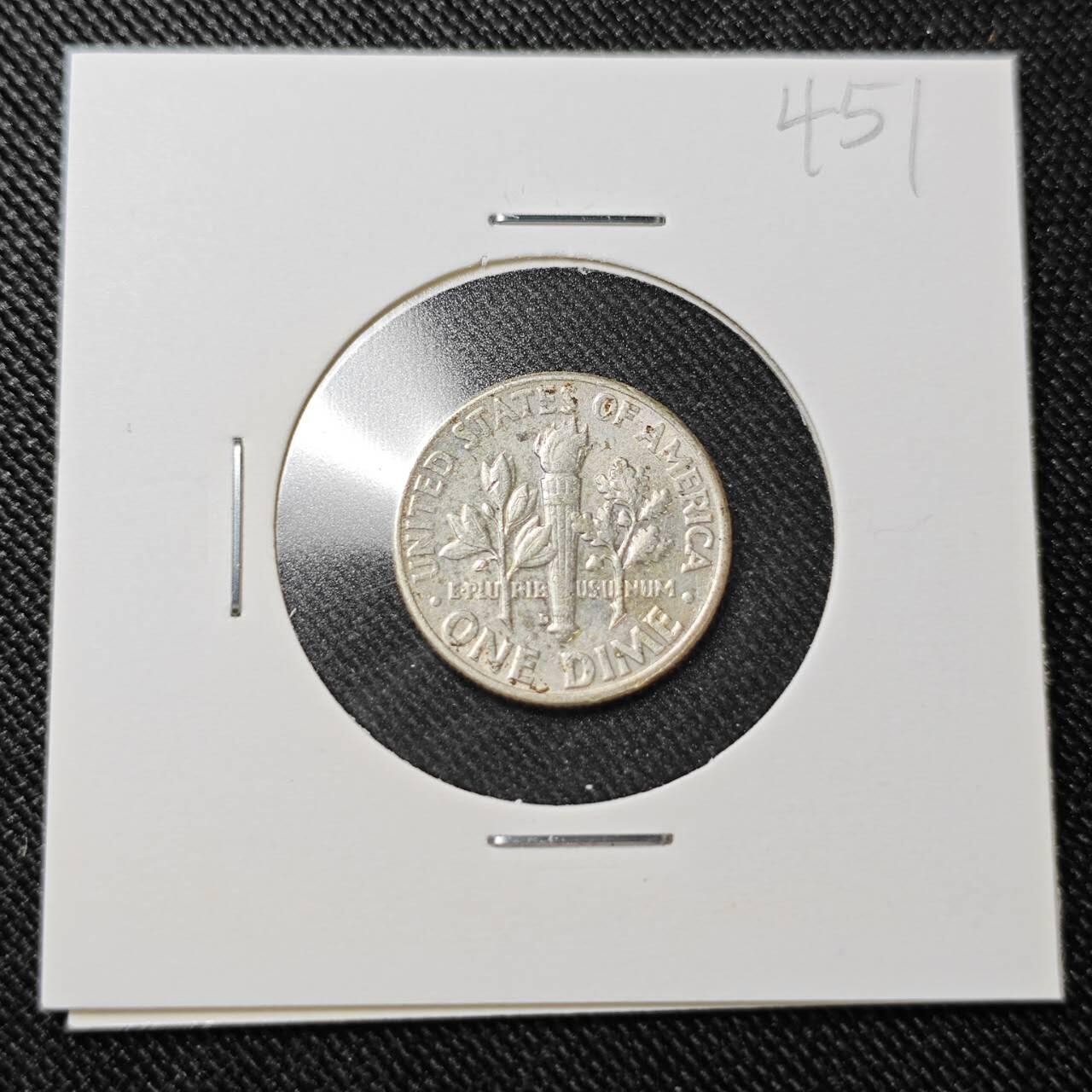 KK钱币收藏小铺  （套币 批量/好品散币 银币）专场  2月预留时间 周末发货   1962美国10分银币