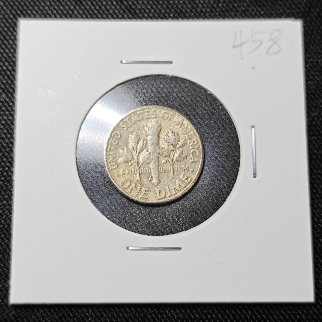 KK钱币收藏小铺  （套币 批量/好品散币 银币）专场  2月预留时间 周末发货   1953美国10分银币