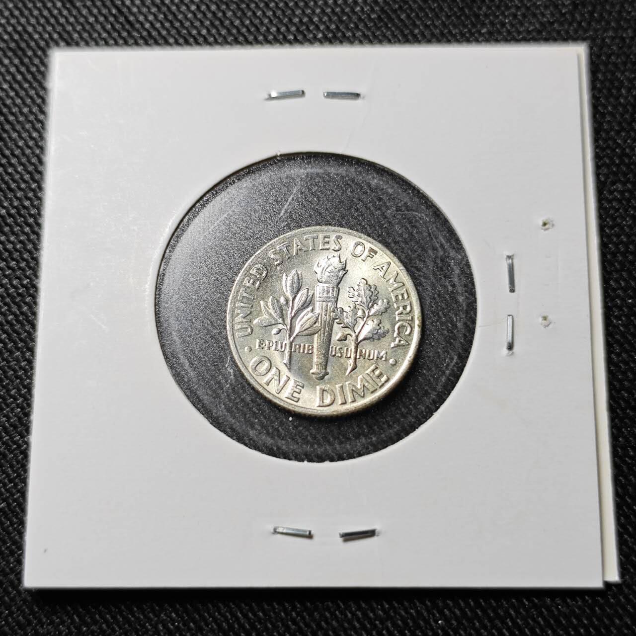 KK钱币收藏小铺  （套币 批量/好品散币 银币）专场  2月预留时间 周末发货  1964美国10分银币 好品 