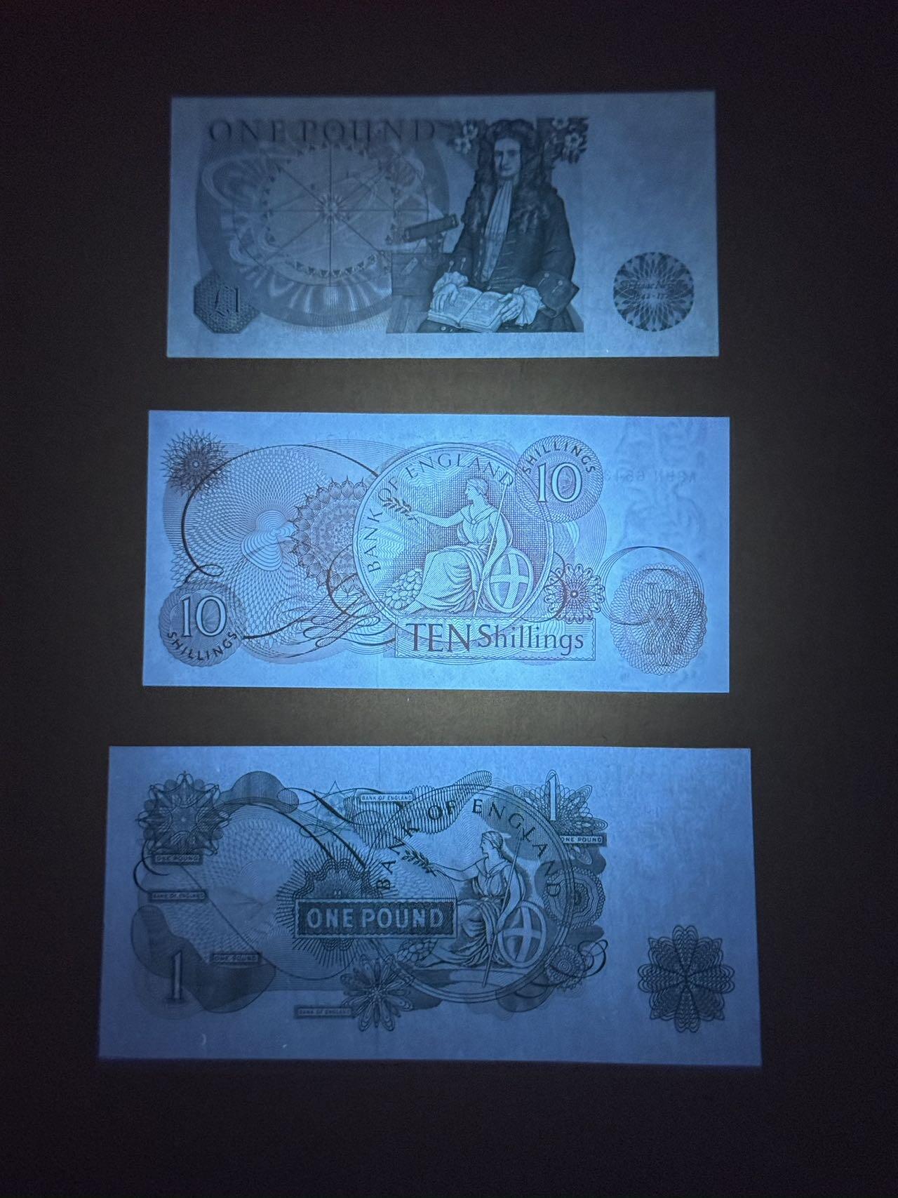 【礼羽收藏】🌏世界钱币拍卖第107期 英镑C-D系小面值三张全新unc品相