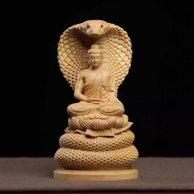 听雨轩（一） 木雕专场 - 黄杨木 释迦摩尼佛