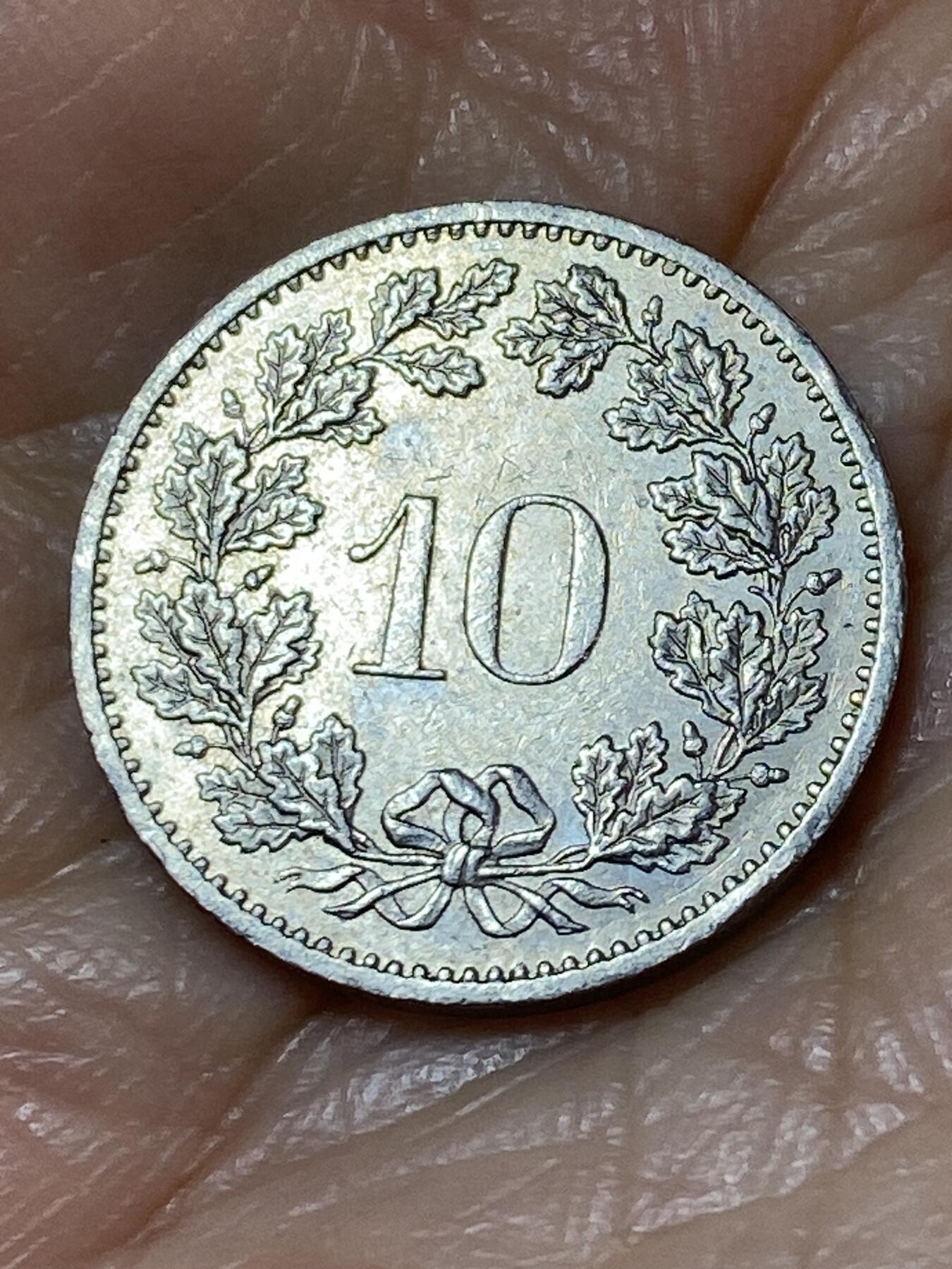 2025年第一百一十三场(总第一百三十九场）瑞士辅币专场(免佣金) 瑞士🇨🇭1983年10分(第二版，无标)