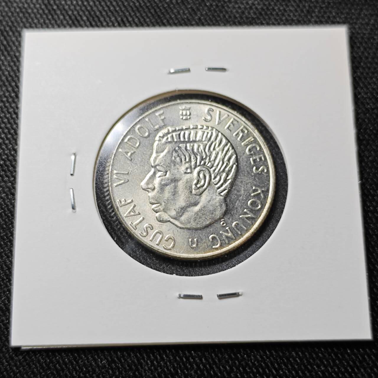 KK钱币收藏小铺  （套币 批量/好品散币 银币）专场  2月预留时间 周末发货  1965瑞典1克朗银币 好品
