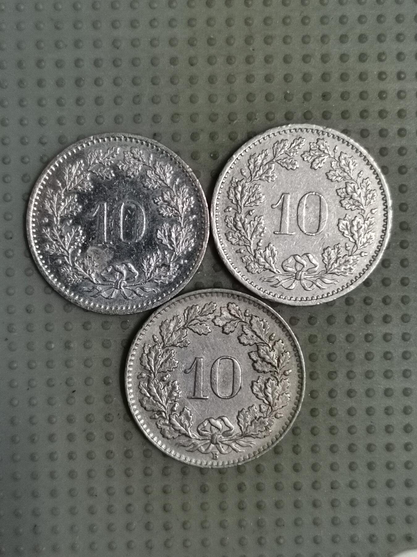 2025年第103场各国散币拍卖（总第103场） 瑞士10生丁3枚