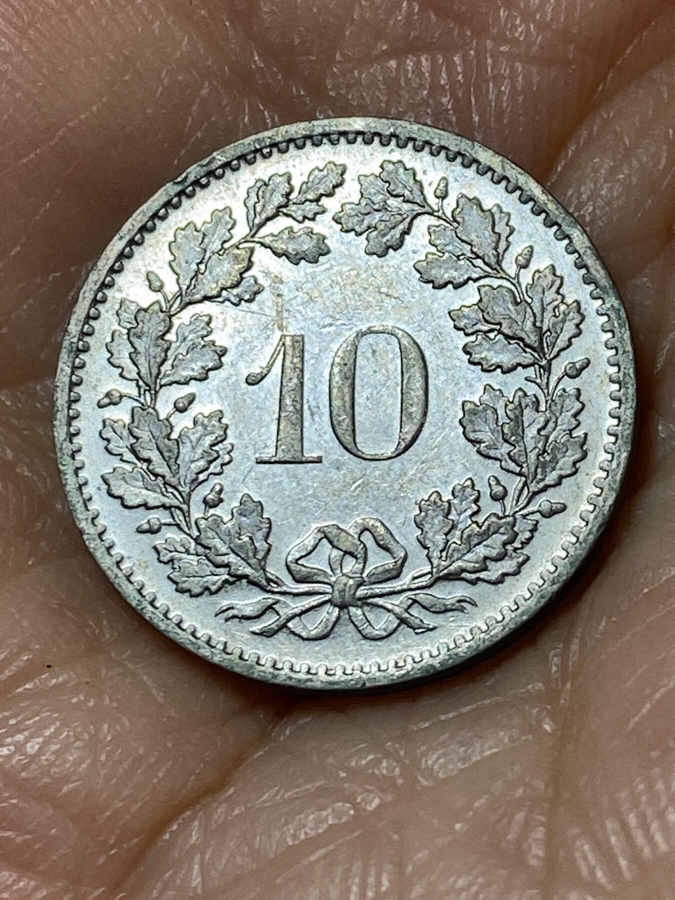 2025年第一百一十三场(总第一百三十九场）瑞士辅币专场(免佣金) 瑞士🇨🇭1981年10分(第二版，无标)