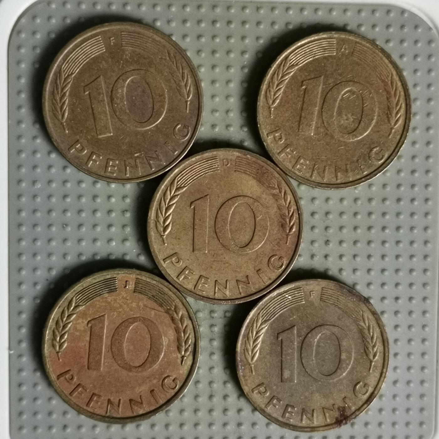 2025年第103场各国散币拍卖（总第103场） 德国10芬尼5枚