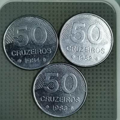 2025年第103场各国散币拍卖（总第103场） - 巴西50克鲁扎多3枚