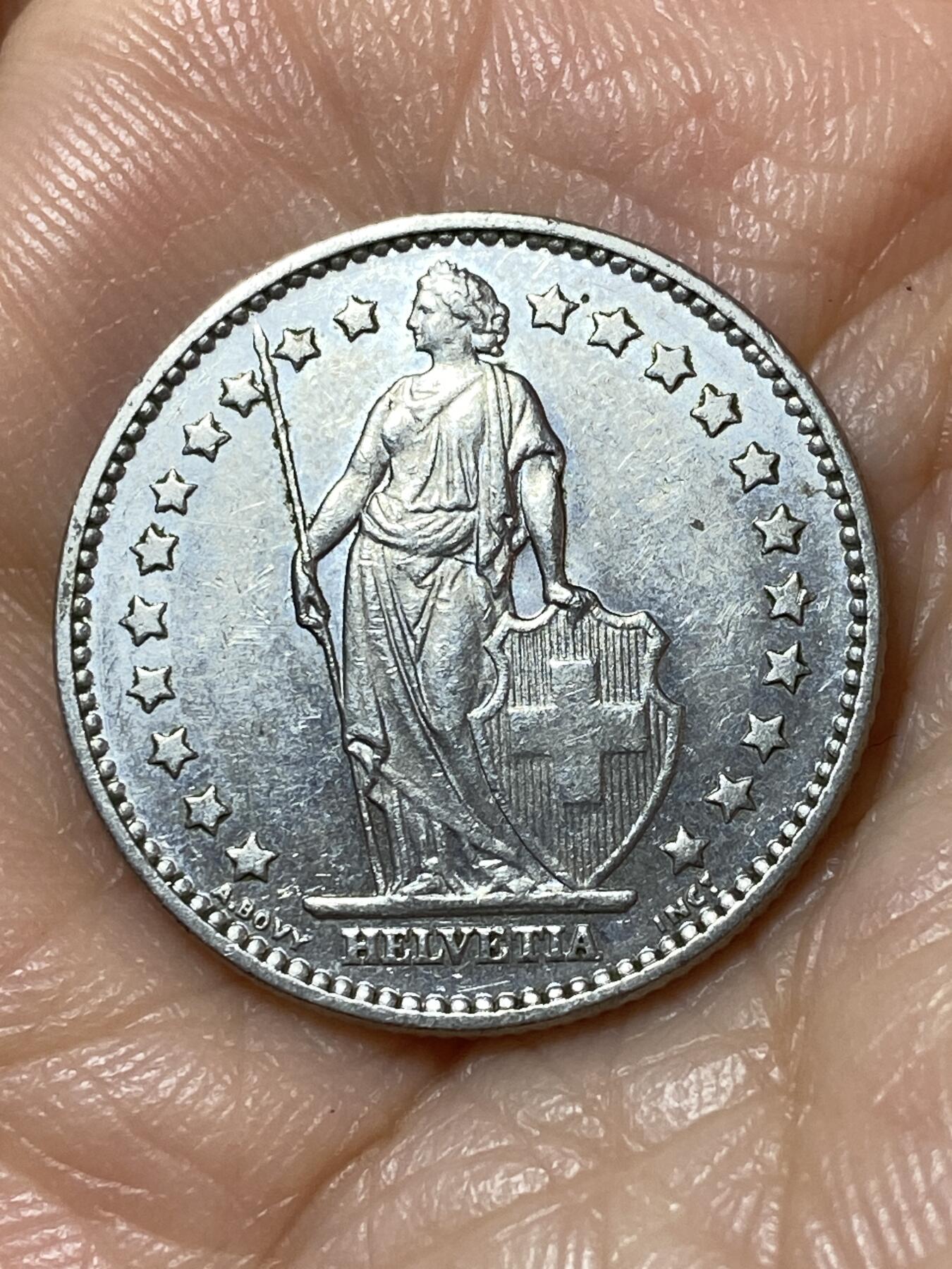 2025年第一百一十三场(总第一百三十九场）瑞士辅币专场(免佣金) 瑞士🇨🇭1981年1法郎(第四版，无标，关门年)