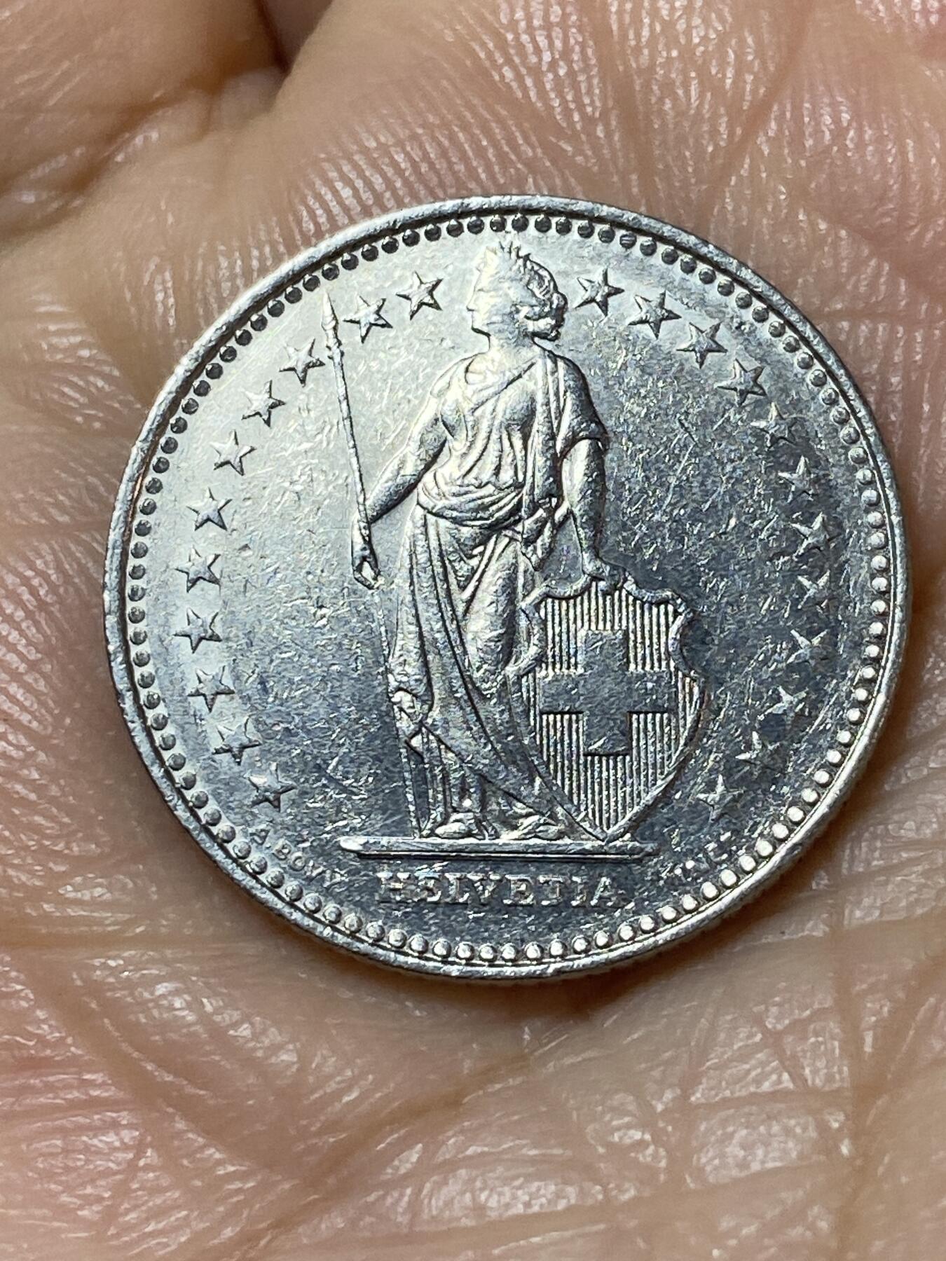 2025年第一百一十三场(总第一百三十九场）瑞士辅币专场(免佣金) 瑞士🇨🇭1993年1法郎(第六版，B标伯尔尼造)