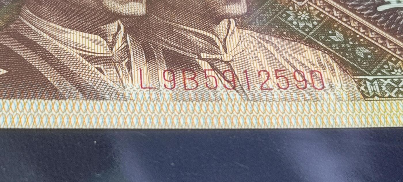 各种钱币拍场 钱坤评级，8001，变色荧光丝，L9B5912590