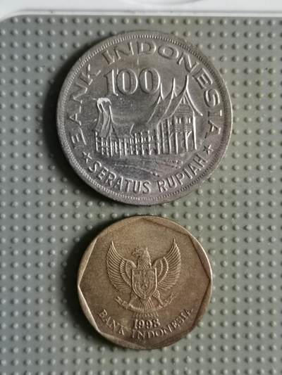 2025年第103场各国散币拍卖（总第103场） - 印度尼西亚100卢比2枚
