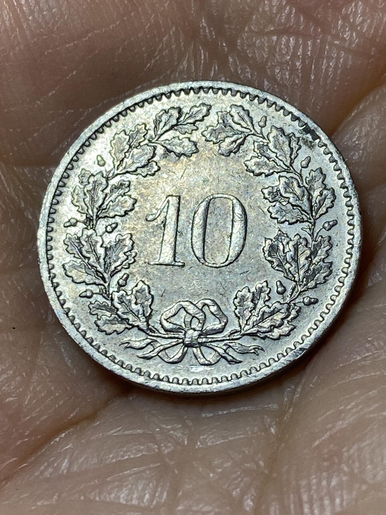 2025年第一百一十三场(总第一百三十九场）瑞士辅币专场(免佣金) 瑞士🇨🇭1973年10分(第二版，无标)