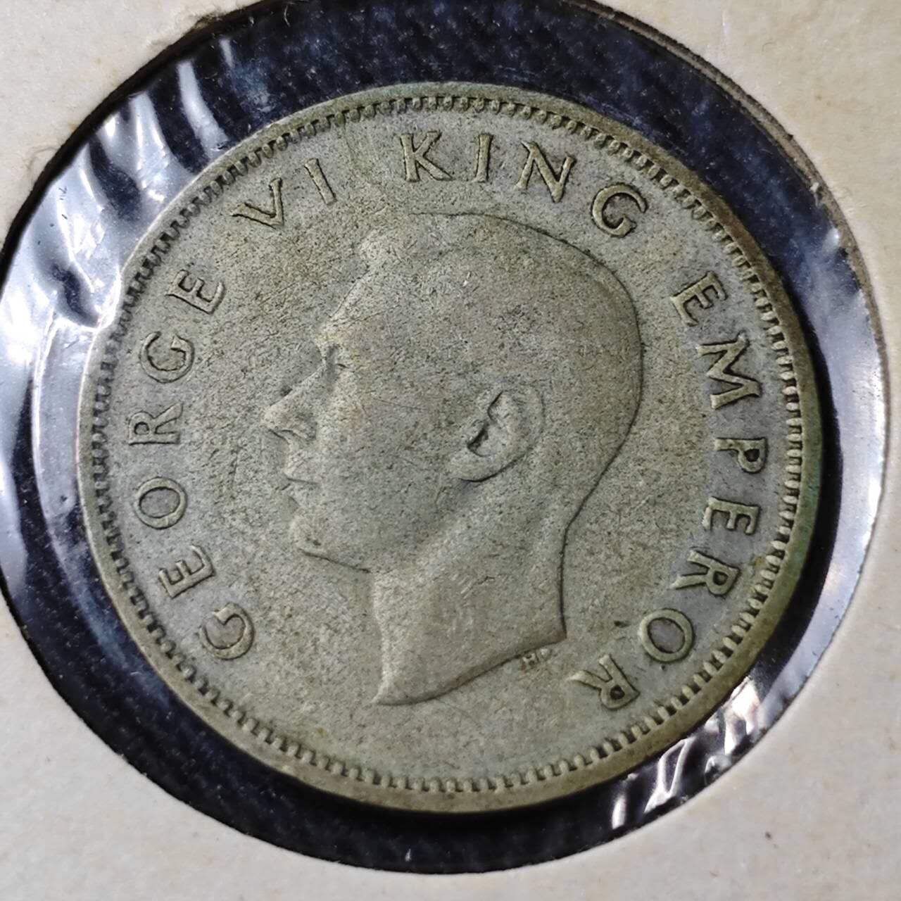 KK钱币收藏小铺  （套币 批量/好品散币 银币）专场  2月预留时间 周末发货  1945新西兰1先令银币