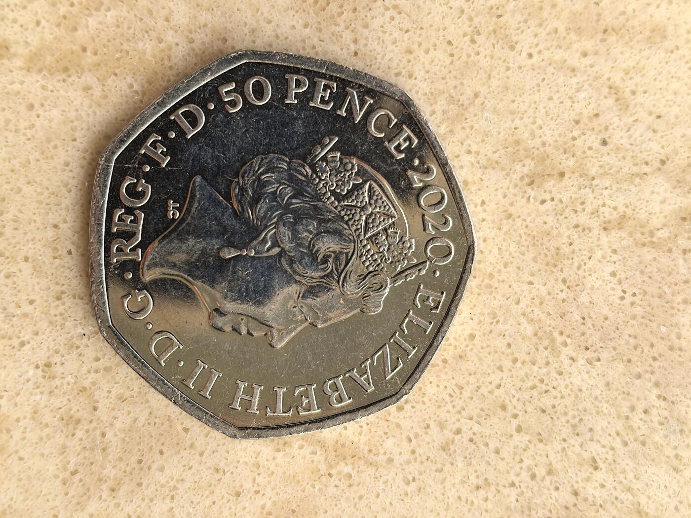 道一币馆币章第一百五十场 英国2020年退出欧盟50便士纪念币