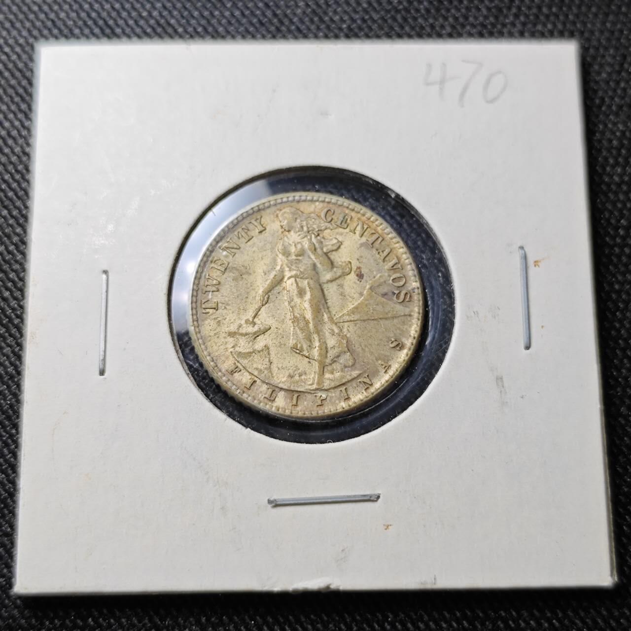 KK钱币收藏小铺  （套币 批量/好品散币 银币）专场  2月预留时间 周末发货  1944美属菲律宾20分银币