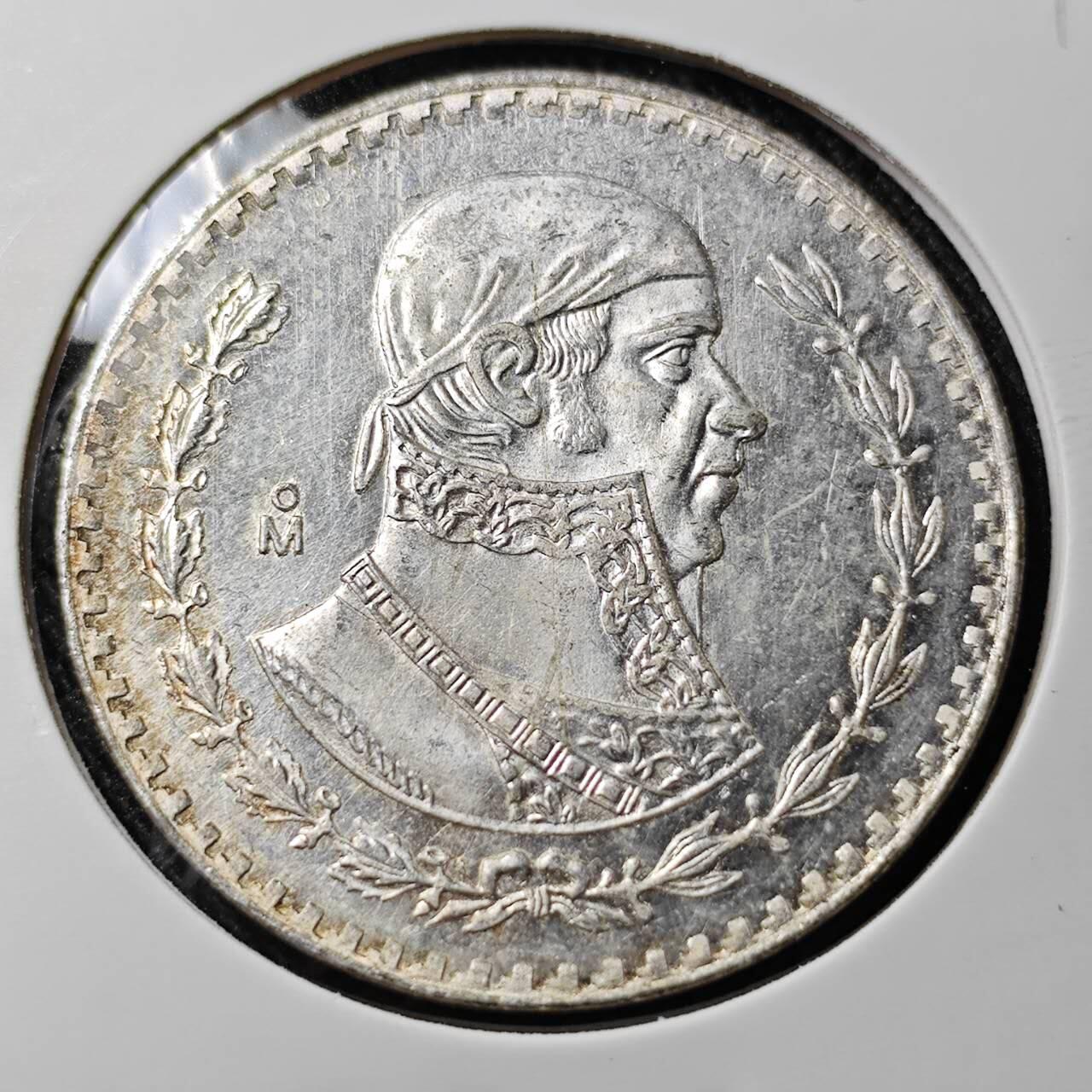 KK钱币收藏小铺  （套币 批量/好品散币 银币）专场  2月预留时间 周末发货 1965 墨西哥1比索银币 好品