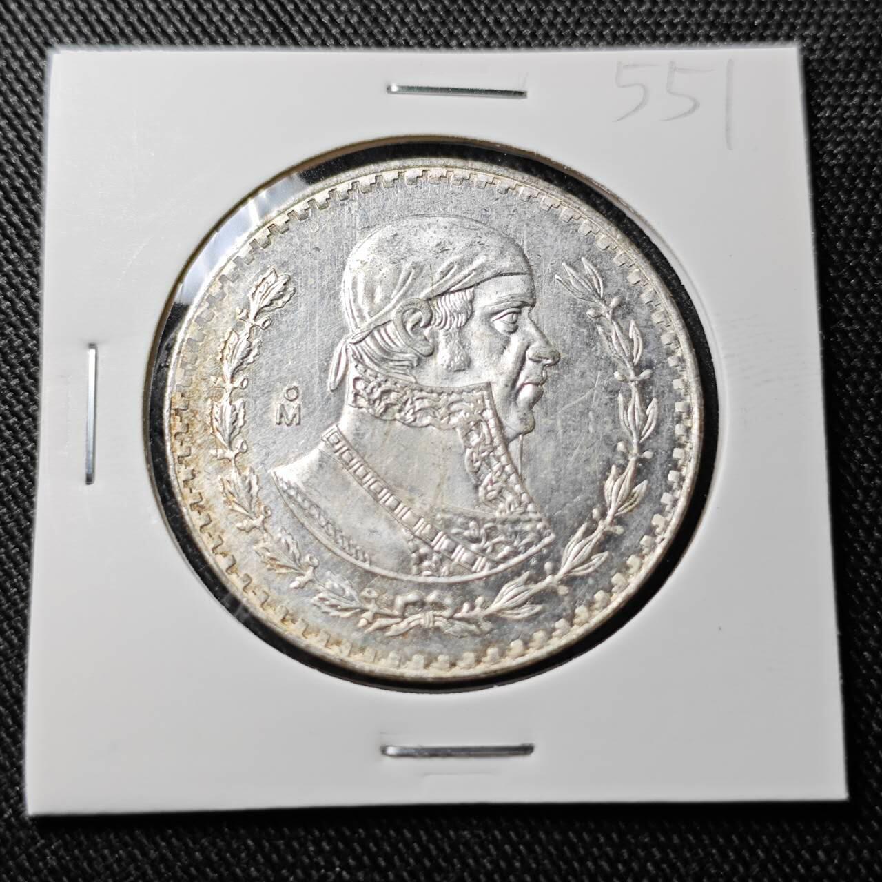 KK钱币收藏小铺  （套币 批量/好品散币 银币）专场  2月预留时间 周末发货 1965 墨西哥1比索银币 好品