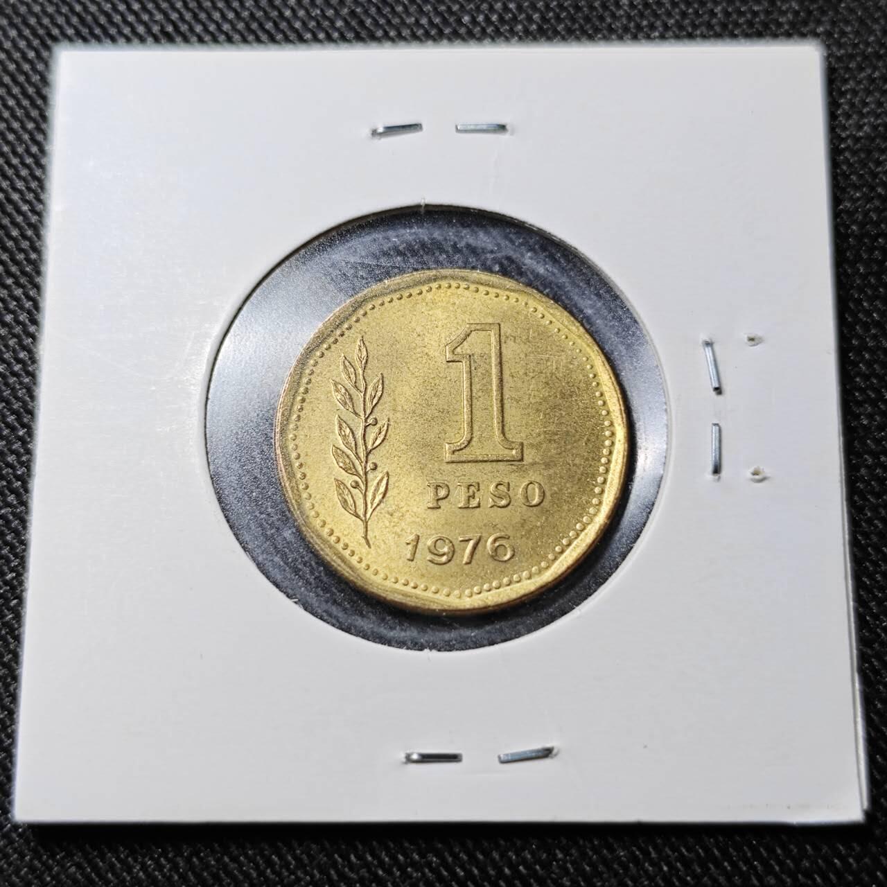 KK钱币收藏小铺  （套币 批量/好品散币 银币）专场  2月预留时间 周末发货  1976阿根廷1比索铜币 好品