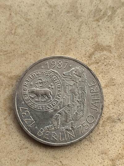 道一币馆币章第一百五十场 - 德国1987年柏林建城750周年10马克银币