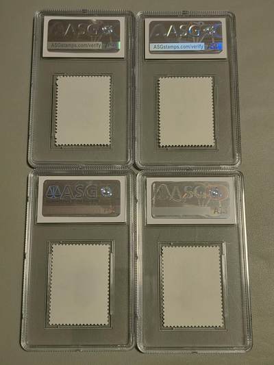 洪涛臻品批发群 精选邮票限时拍卖第1269期  T73矿物新一套 ASG90分OP，不常见的一套评级票，评级费花了四五百块，注意捡漏