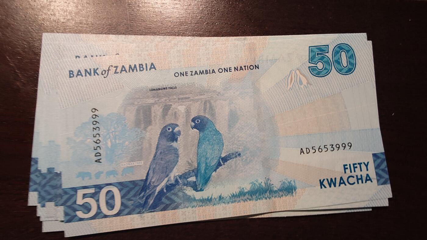 世界钱币～微拍第209期暨2025年第49期  新货（卖剩）专场 2025年赞比亚50元 全新绝品无47 豹子号5653999