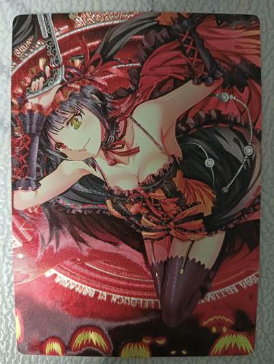 花开卡拍第43期（10月19号周日截拍，品控勿拍!!!拍品不寄存，运费5元，自制卡难免瑕疵，可能存在轻微撞角爆边等出厂瑕疵，品控介意勿拍！） - 奇点卡牌 约会大作战 时崎狂三 粗闪1张