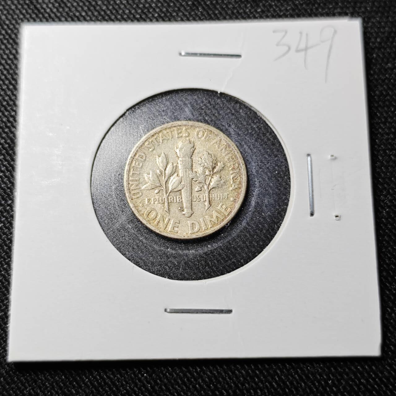 KK钱币收藏小铺  （套币 批量/好品散币 银币）专场  2月预留时间 周末发货   1964美国10分银币