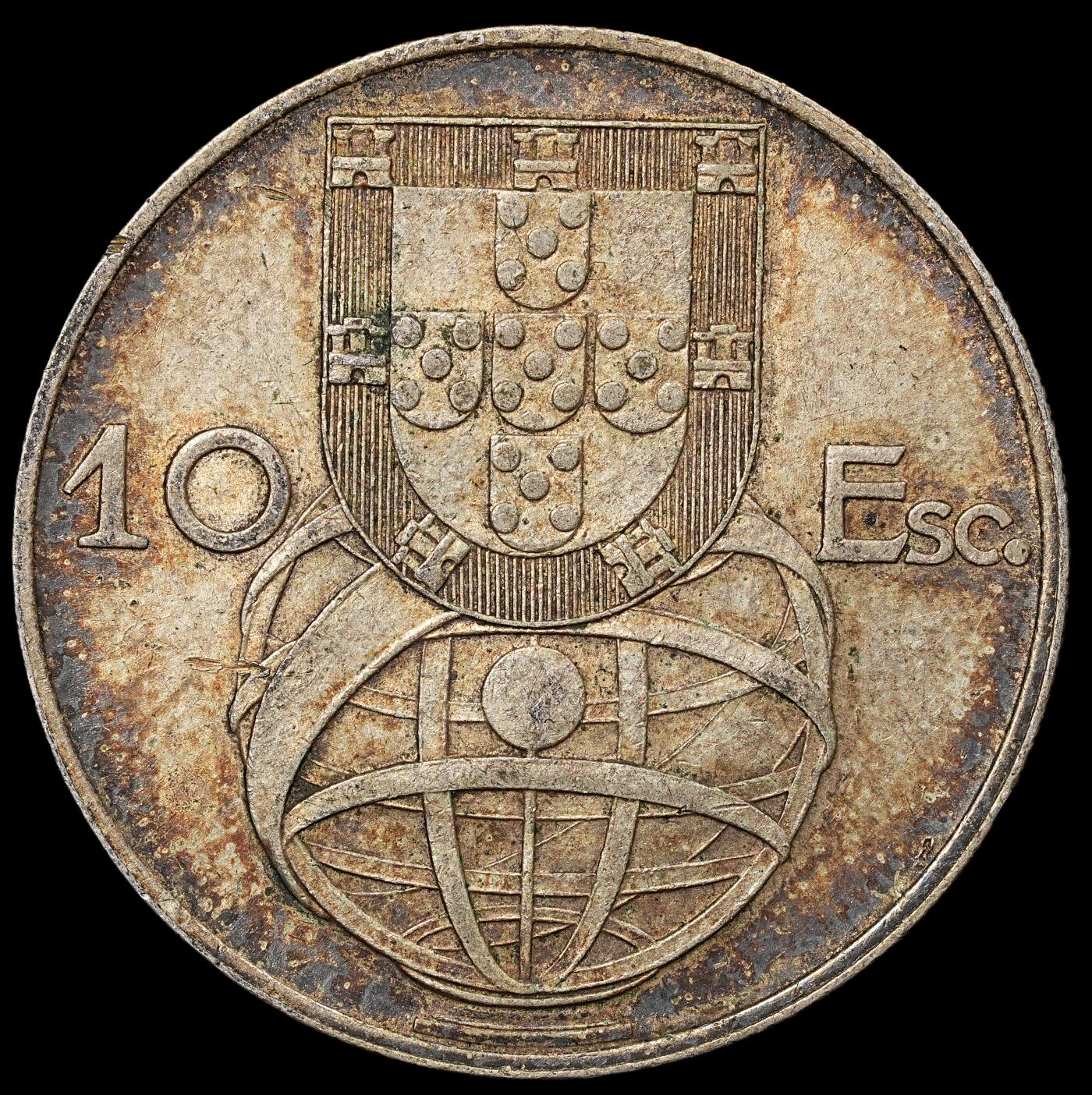 修遠堂世界钱币第八十九期 1954年葡萄牙10埃斯库多银币12.50g，含银83.5%
