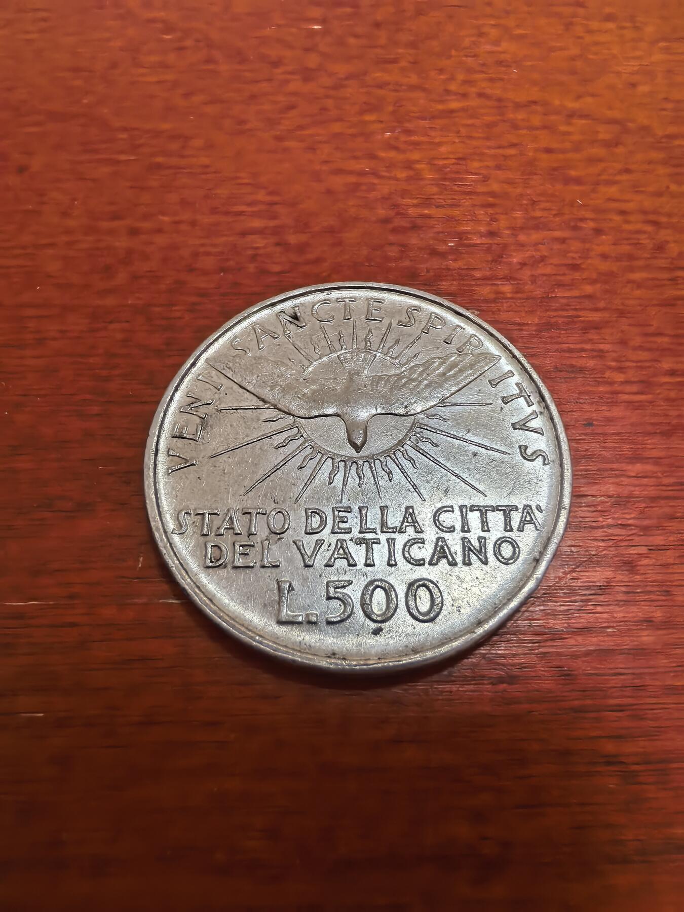 长老汇蛇年精选第六十三场拍卖 1958梵蒂冈教皇缺位500里拉银币，11克835银