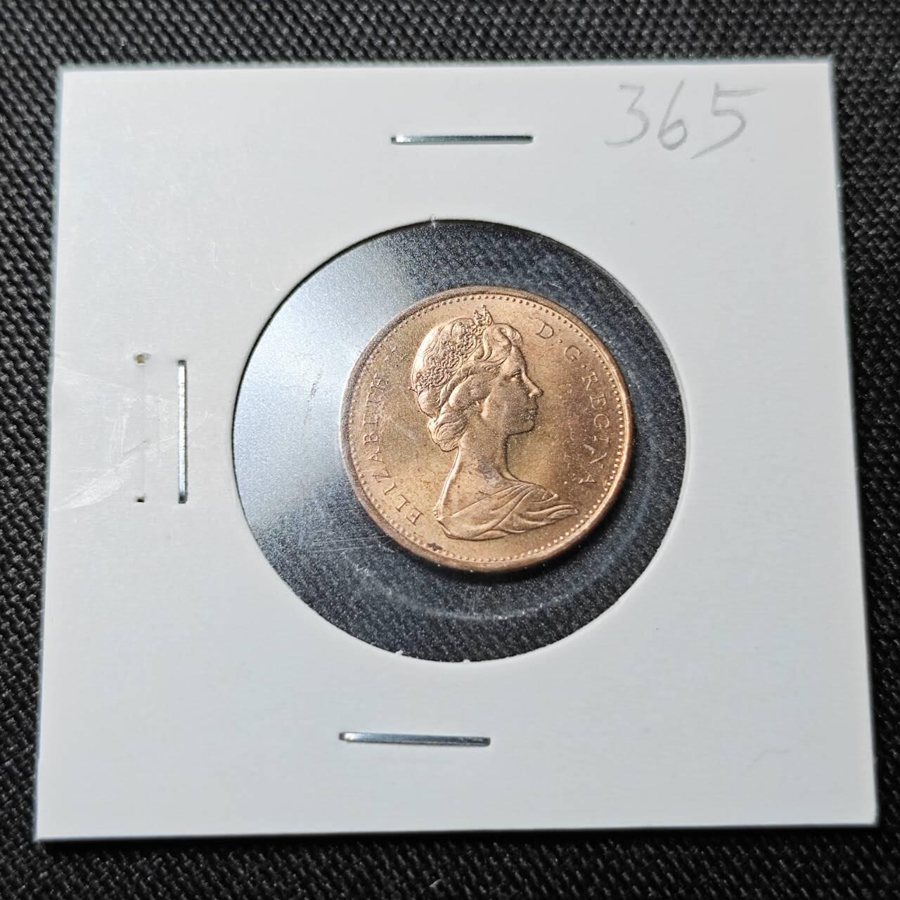 KK钱币收藏小铺  （套币 批量/好品散币 银币）专场  2月预留时间 周末发货  1967加拿大一分纪念币铜币 好品