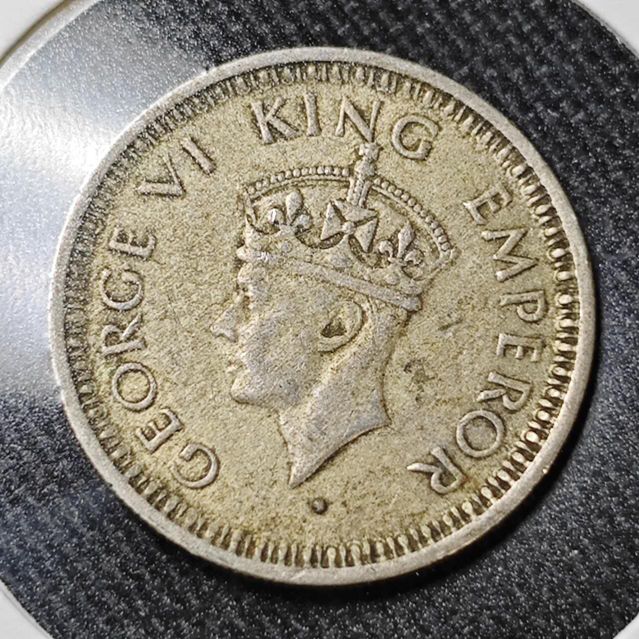 KK钱币收藏小铺  （套币 批量/好品散币 银币）专场  2月预留时间 周末发货  1945英属印度1/4卢比银币