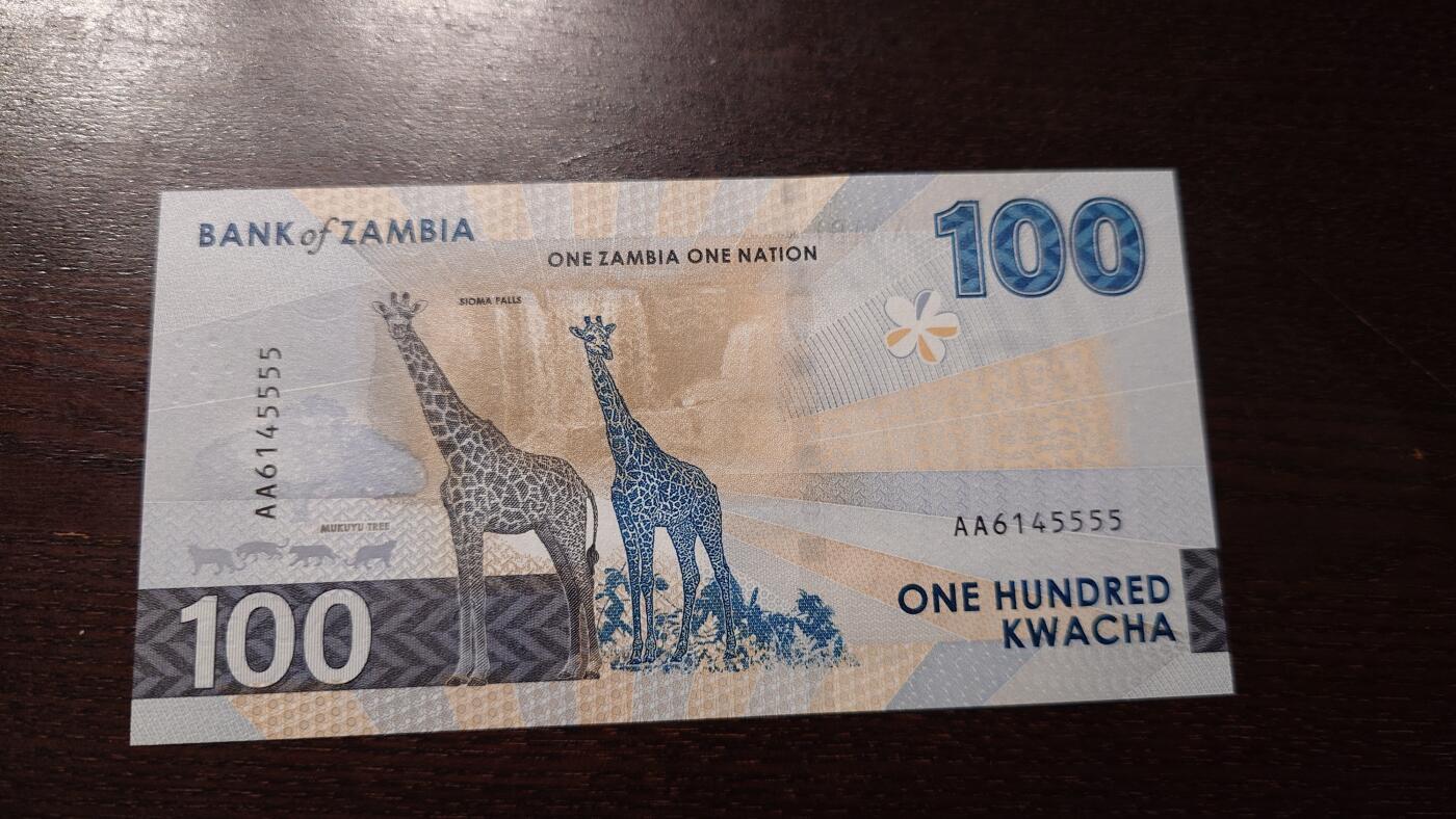 世界钱币～微拍第209期暨2025年第49期  新货（卖剩）专场 2025年赞比亚100 首发AA冠全新绝品狮子号6145555