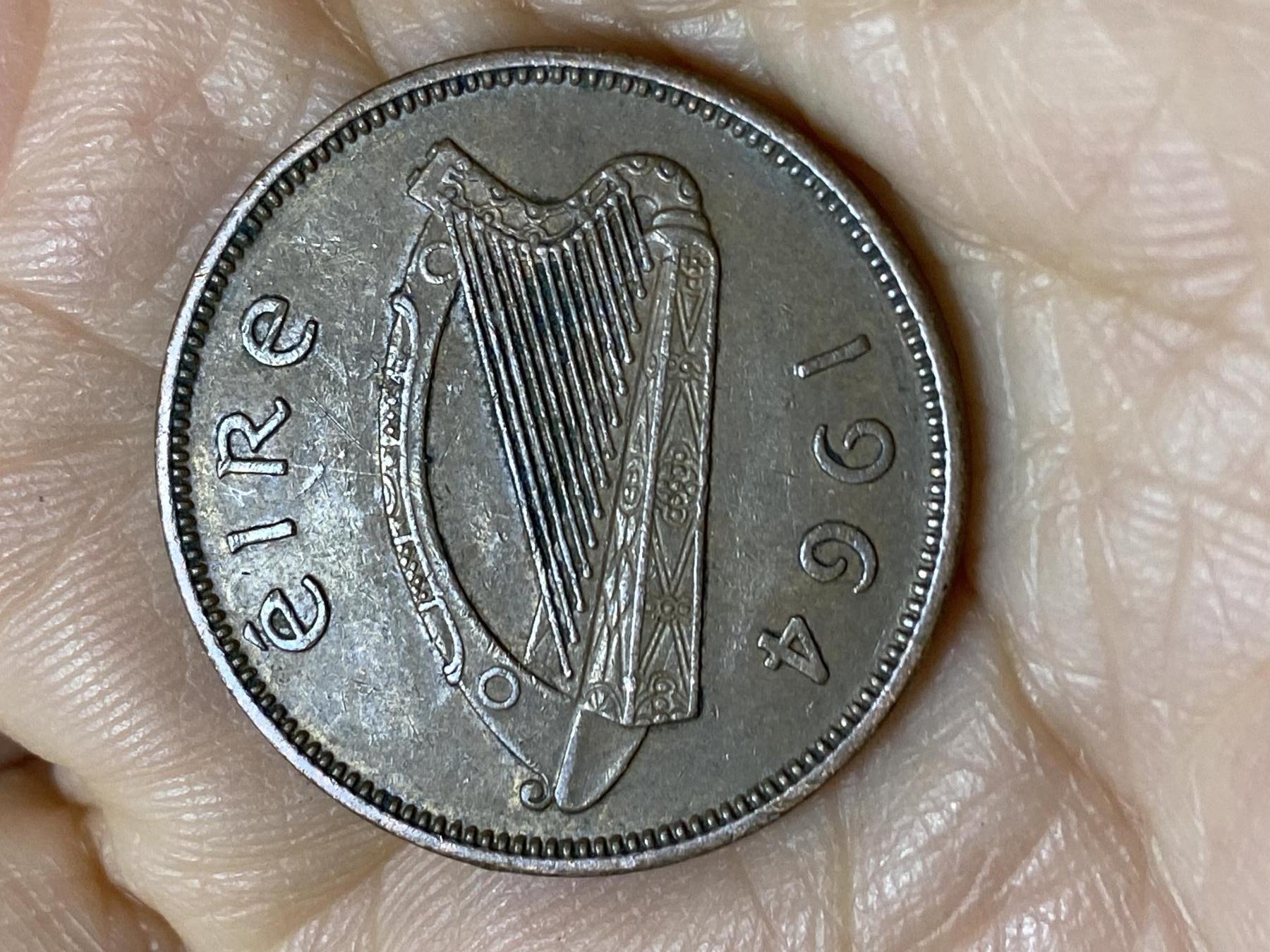 2025年第一百一十二场(总第一百三十八场）外国好品散币(免佣金) 爱尔兰🇮🇪1964年1/2便士(共和国时期第一套)