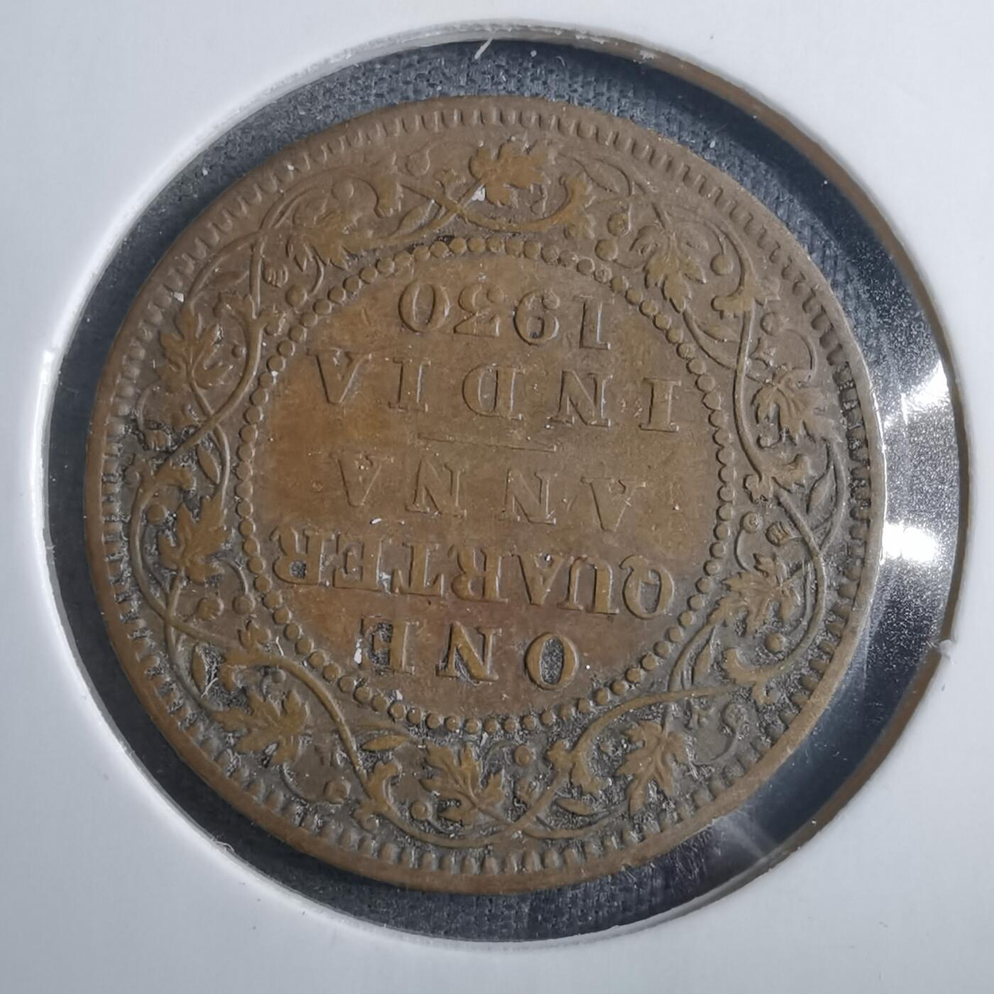沼泽如烟--第879场 英属印度1930年四分之一安娜