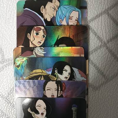 花开卡拍第43期（10月19号周日截拍，品控勿拍!!!拍品不寄存，运费5元，自制卡难免瑕疵，可能存在轻微撞角爆边等出厂瑕疵，品控介意勿拍！） - 艺术卡，海贼众乐乐，彩闪六张套卡