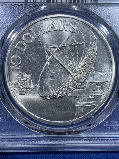 《竞宝斋》第429场 周日，周一，周二 3场连拍 （全场包邮） PCGS MS66 新加坡 1979年 雷达 10新元银币 PCGS季军分，新加坡现代银币知名品种