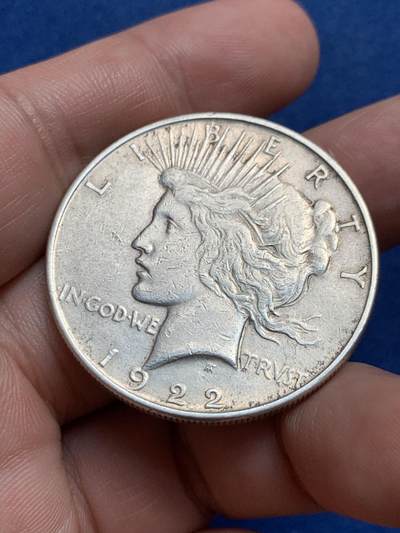 《竞宝斋》第429场 周日，周一，周二 3场连拍 （全场包邮） 美国1922年和平1美元银币