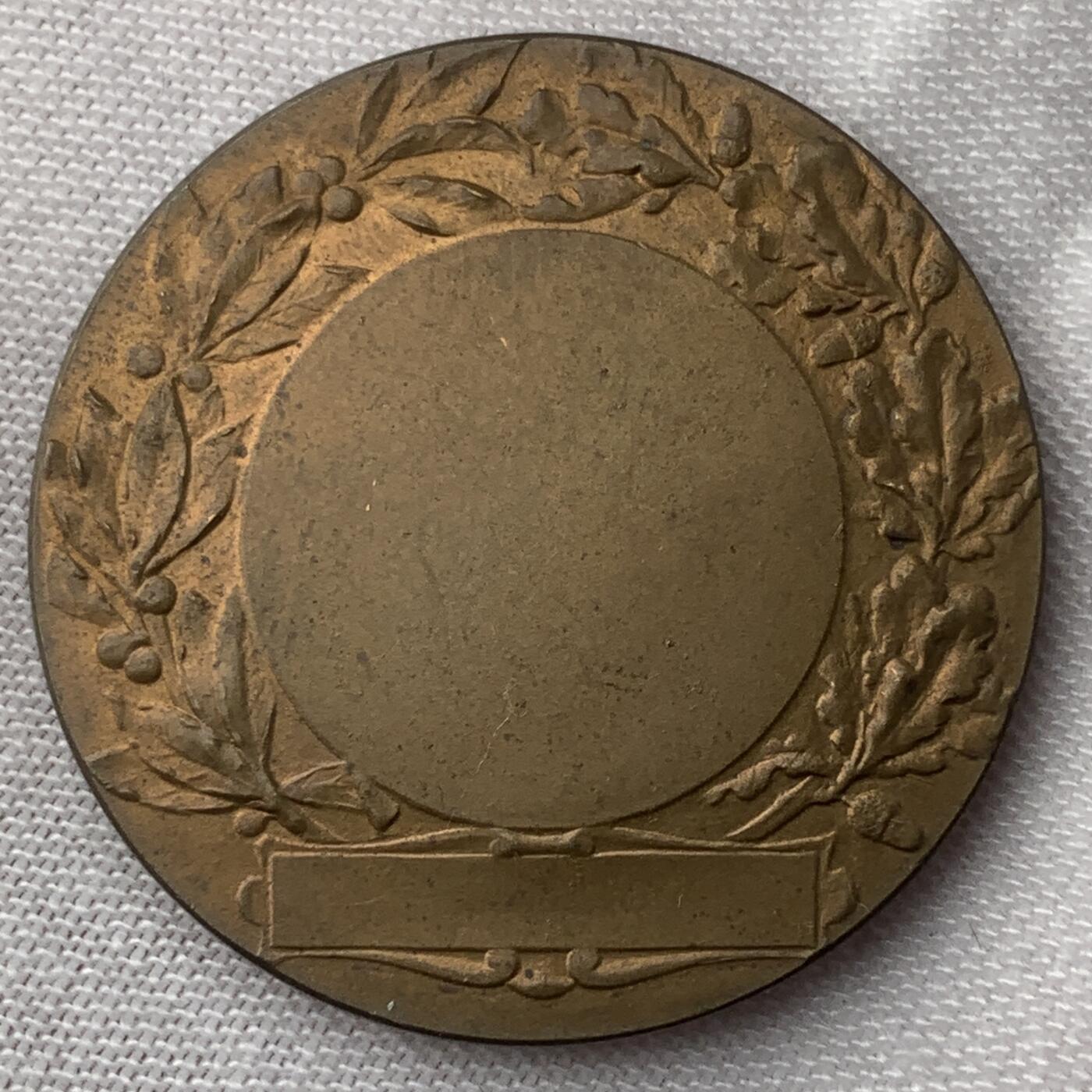掌中浮雕-藏着的欧洲第038场 法国马拉松铜质对章，31mm/41mm