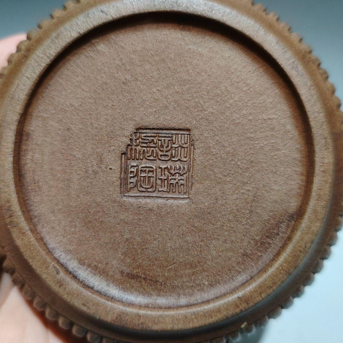 正宗宜兴紫砂壶 绞泥仿古茶壶手工制作 320cc