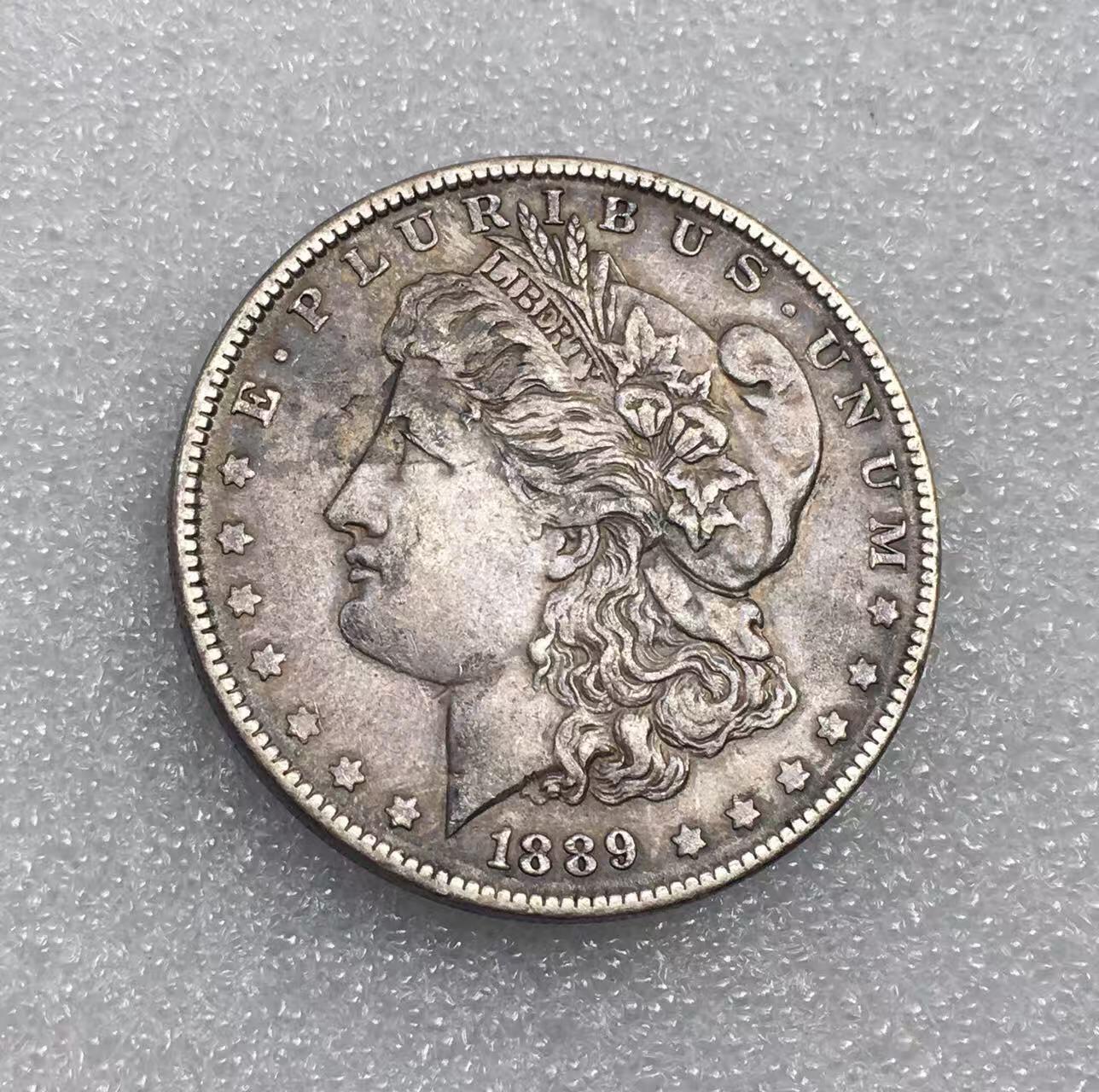 世界钱币专场拍卖 每周二开拍 早期1889年美国摩根女神一美元流通银币